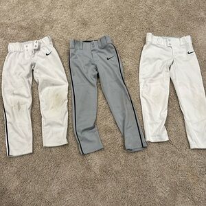 3 pairs Nike boys baseball pants